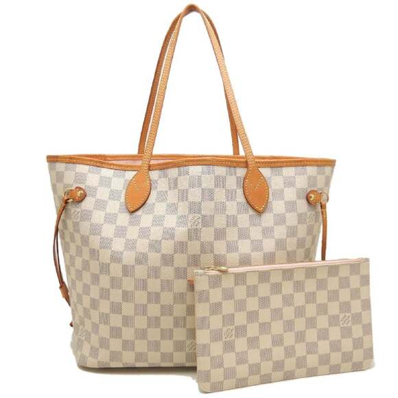 LOUIS VUITTON Handbags - LOUIS VUITTON Louis Vuitton Damier Azur Neverfull MM N40603 Tote Bag Women's ...